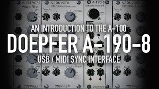 Video thumbnail for Doepfer A-190-8 USB Midi Sync Interface by Detroit-Berlin