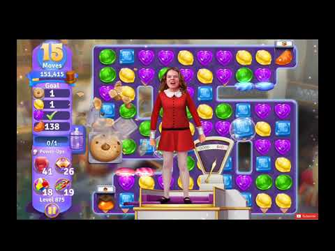 Wonka's World of Candy Level 875 NO BOOSTERS - A S GAMING ✔
