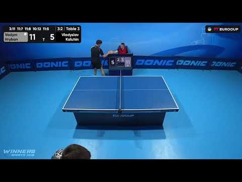 16:45 Vadym Hryban - Vladyslav Kaluhin 17.08.2023 TT Euro.Cup Ukraine Star. TABLE 3