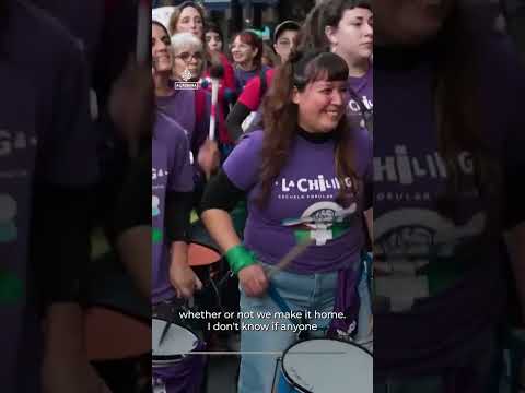 Argentina erupts in protest against gender violence after teen murder | AJ #shorts