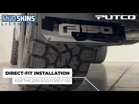 F150 Logo Mud Flaps, Licensed Mud Skins by Putco #f150 #fordf150 #F150Nation #builtfordtough