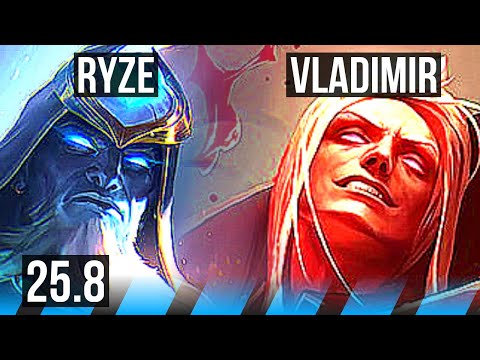 RYZE vs VLADIMIR (MID) | Legendary | EUNE Master | 25.8