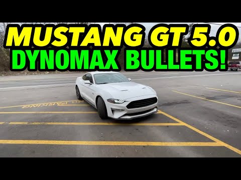 2019 Ford Mustang GT 5.0 V8 Dual Exhaust w/ Dynomax Race Bullets!