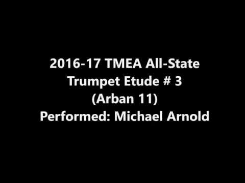 2016-2017 TMEA All-State Trumpet Etude #3