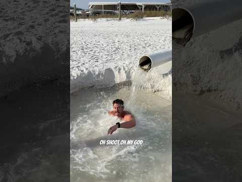 found quick sand at the beach