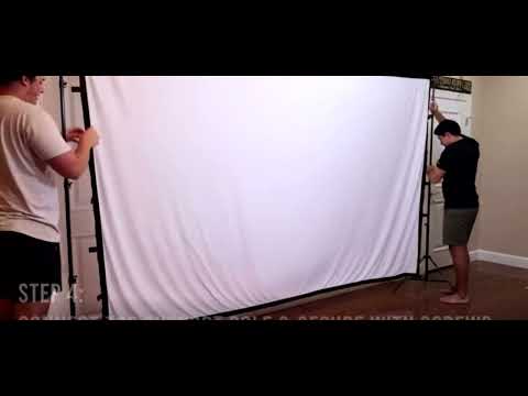 Экран для проектора 130 дюймов (16:9) серый метализированный рефлекторный светоотражющий с креплением (обзор) - фото 2 - id-p2183761663