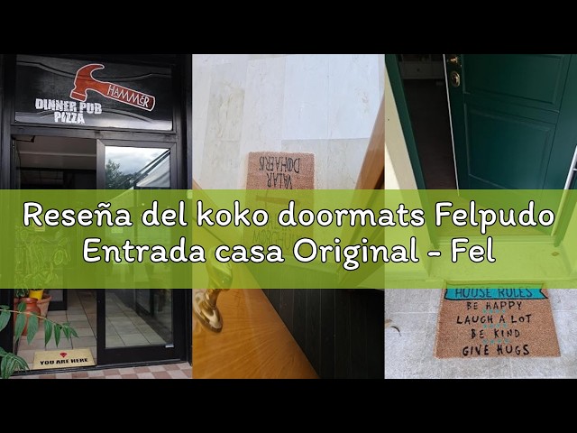 Vídeo relacionado con koko doormats Felpudo Entrada Casa - This is The Way, 60x40 cm, Coco