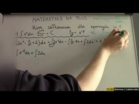 Kurs całkowania dla opornych cz. 1 Całki z podstawowych wzorów