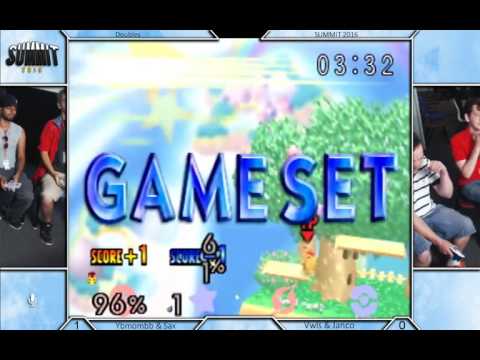 Summit 2016 - Ybombb & Sax vs Fck Vwls & Janco - SSB64 Doubles Bracket Losers Semis