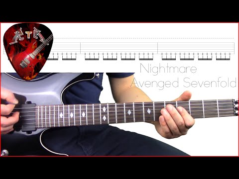 Nightmare Guitar Lesson - Avenged Sevenfold (with tabs)