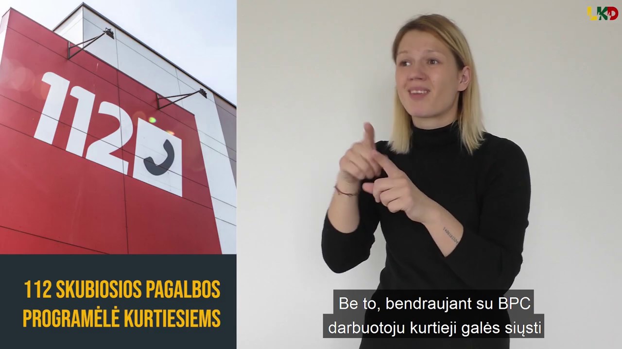 Liepą pradės veikti kurtiesiems pritaikyta 112 programėlė