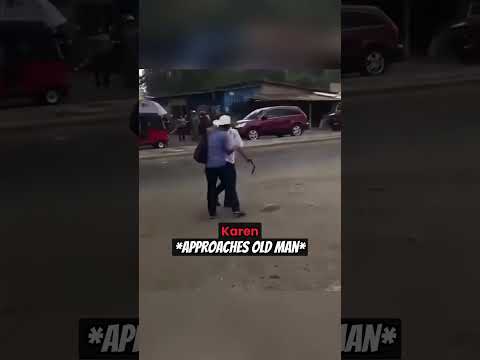 Karen Blocking Street Gets Instant Karma #shorts