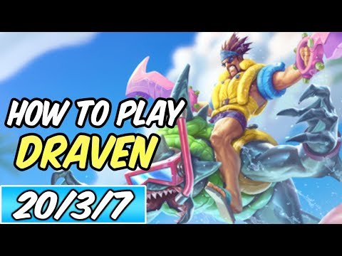HOW TO PLAY DRAVEN | Build & Runes | Diamond Commentary | Pool Party Draven | League of Legends