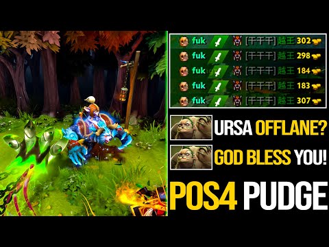 Pos4 Pudge Destroyed Ursa Offlane | This Is The Result When You Meet God Of Pudge | Pudge Official