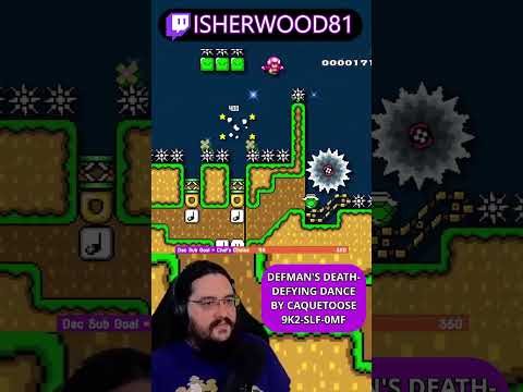 Defman's Death Defying Dance (Mario Maker Kaizo) | #shorts