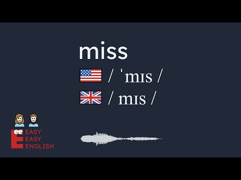 How to pronounce miss? US English UK English IPA Audio Waveform 👩👨 How to say miss correctly?