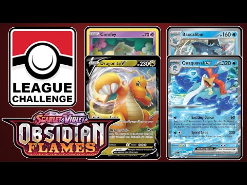 ROUND 1:  Dragonite/Lost Box vs Quaquaval ex - Obsidian Flames Pokemon TCG League CHALLENGE 2024