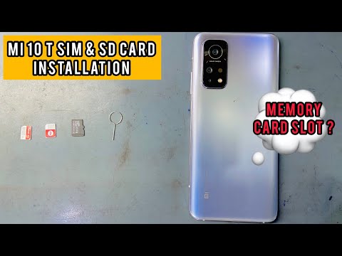 MI 10 T ; how to install sim & sd card in Mi 10t