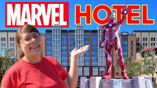 Inside Disney's Marvel Hotel & Exploring Disney Village!