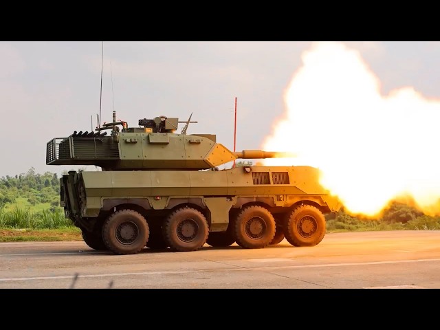 Defense ministry showcases 105mm mobile gun system