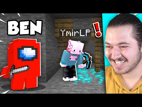 Minecraft'ta Kardeşimi AMONG US OLARAK TROLLEDİM!!