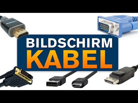 Bildschirm anschließen an den PC - HDMI, VGA, Displayport & USB-TYPE C Unterschiede (Tutorial)