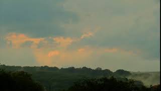 time lapse of epic storm tropical clouds at sunset cloud scape of dark clouds fast movin