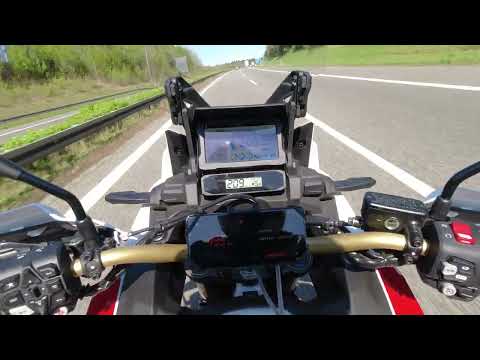 Thumbnail for Honda CRF1100L Africa Twin Adventure Sports DCT (2025) | Top Speed (GPS) | POV Pure Sound | Autobahn by Honda Africa Twin