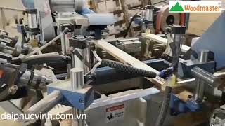 Woodmaster. MÁY PHAY NGÀM KIỀNG GHẾ- KHUNG GHẾ 2 đầu tự động