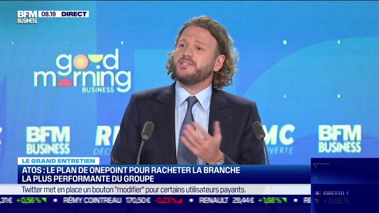 David Layani (Onepoint) : Pourquoi Onepoint veut racheter les activités du groupe Atos ? - YouTube