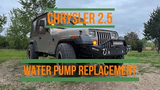 Water Pump Replacement on a Chrysler 2.5