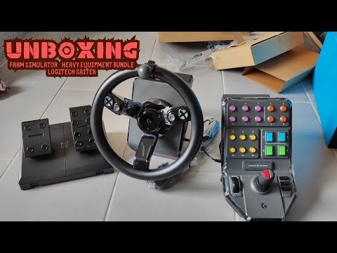 Unboxing Heavy Equipment Bundle Logitech Special for Farming Simulator 2022