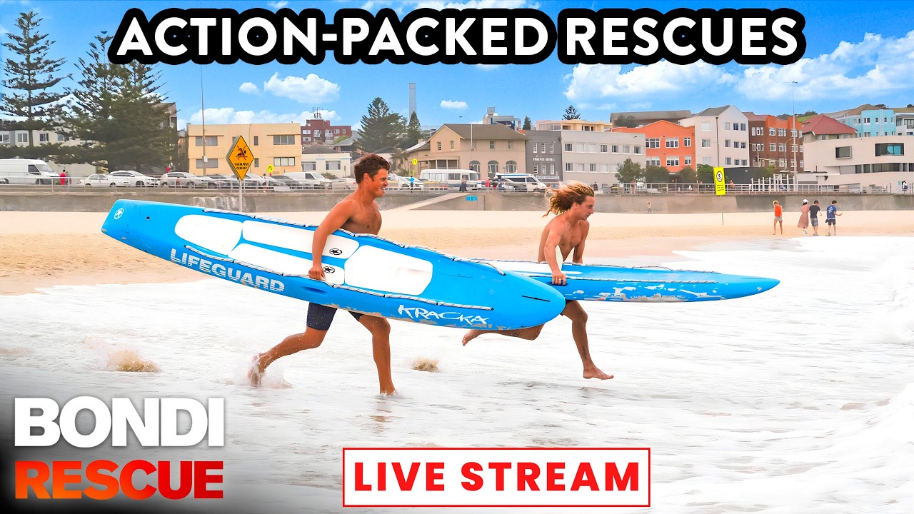 🔴 [LIVE]  Action-Packed Beach Rescues! (BONDI RESCUE OFFICIAL LIVE STREAM)