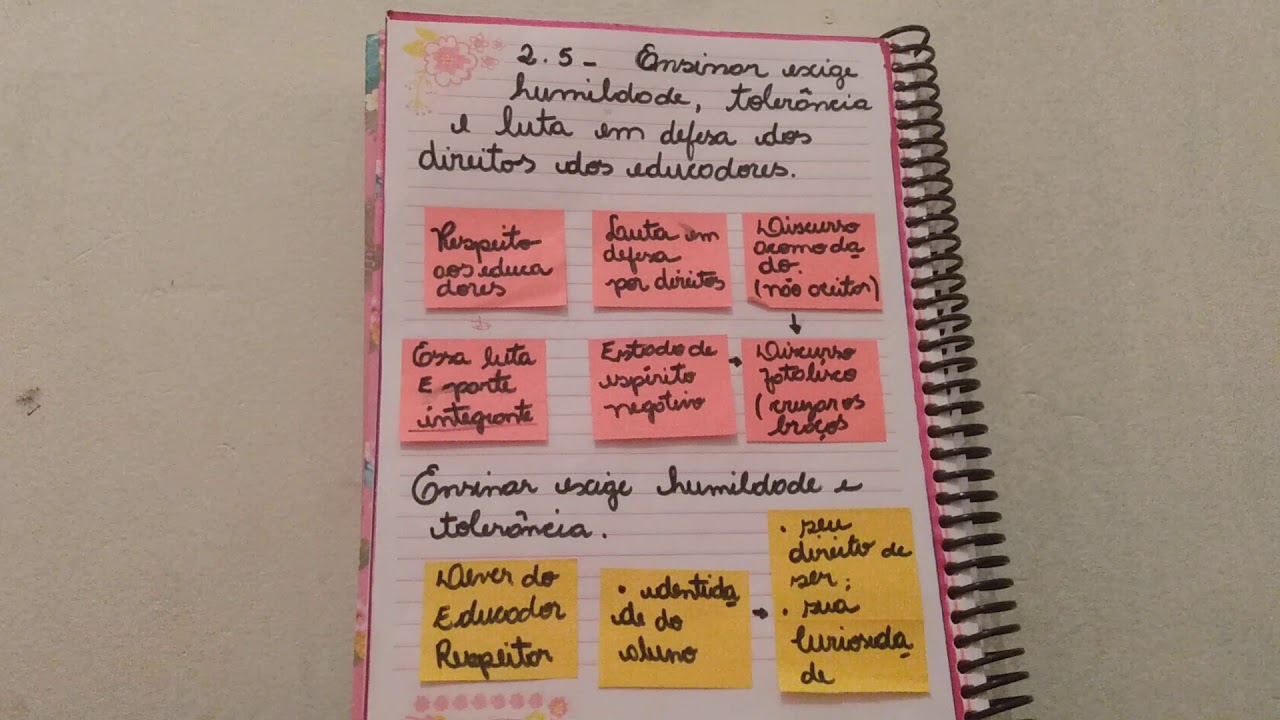 2.5 ensinar exige humildade, tolerância e luta em defesa dos direitos dos educadores