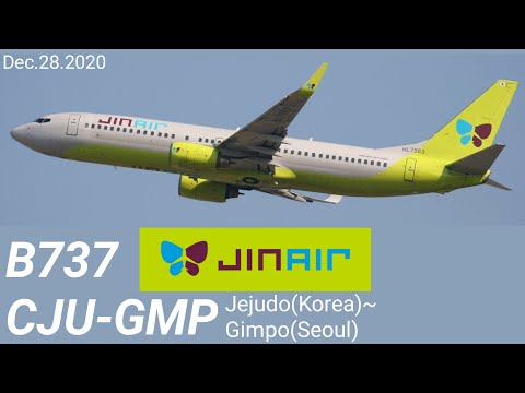 Jin Air | B737-800 (CJU-GMP) | 20201228 | Full HD(1080P) Flight