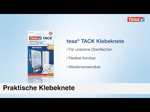 Artikelvideo 1 für tesa TACK UNIVERSAL Klebeknete 1,0 x 0,8 cm, 80 St., Artikelnummer 332010