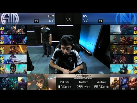 NV vs TSM Game 2 Highlights - TEAM ENVY vs TEAM SOLOMID NA LCS Week 4 Summer 2016