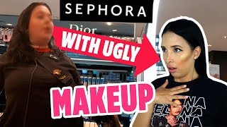 I Wore UGLY MAKEUP To SEPHORA | Mar