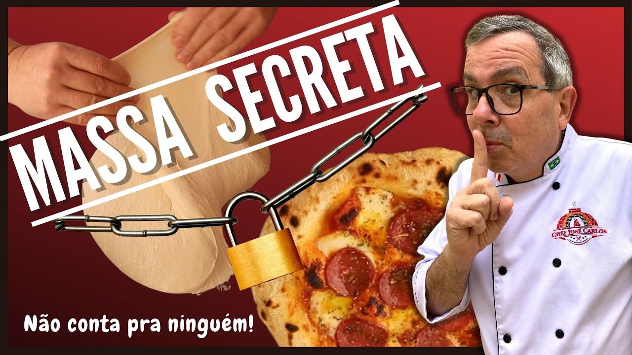 MASSA DE PIZZA SECRETA DO CHEF JOSÉ CARLOS | A MELHOR!