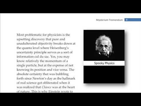 Mysterium Tremendum: If Wonder Has a Form, What is the Matter?