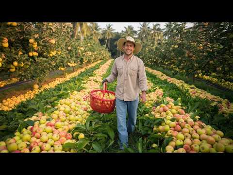 HOW USA FARMERS HARVESTED 10.5 BILLION POUNDS APPLE | APPLE CIDER & JUICE FACTORY PROCESS
