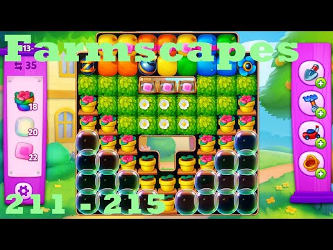 Farmscapes Level 211 - 215HD Gameplay Walkthrough |  3 - match game | android | ios | pc | app