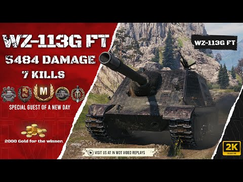 WZ-113G FT - Lucky Battle, with wild 1V5 End and no HP, World of Tanks