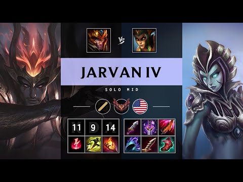 Jarvan IV Mid vs Cassiopeia - NA Grandmaster Patch 25.18