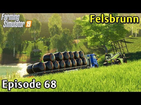 Farming Simulator 19 Timelapse - Felsbrunn Ep 68 STACKING SILAGE BALES & A NEW TELEHANDLER #fs19