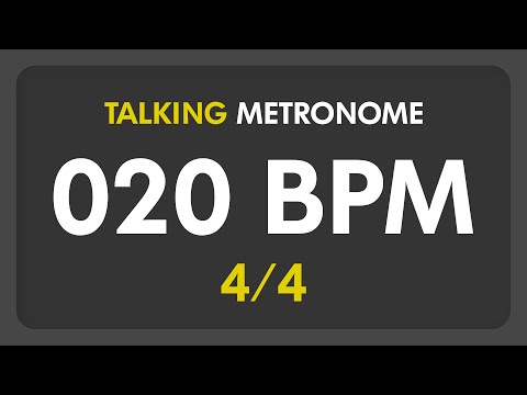 20 BPM - Talking Metronome (4/4)