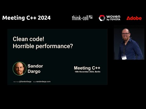 Clean code! Horrible performance? - Sandor Dargo - Meeting C++ 2024