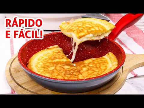 Pão de Queijo de Frigideira Fácil e Rápido com Polvilho