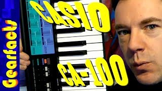 Video thumbnail for Casio CA-100 revisited - weird sounds, weird keyboard by Gearfacts