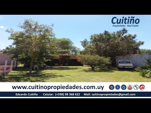 Venta terreno con vivienda en Atlántida Canelones. Al norte, barrio City Golf calle 28